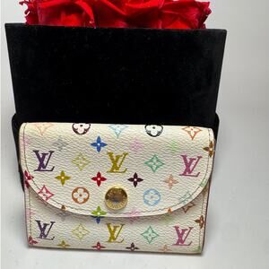 SOLD Louis Vuitton Multicolor Monogram Rosalie Coin Purse (Murakami Collection)